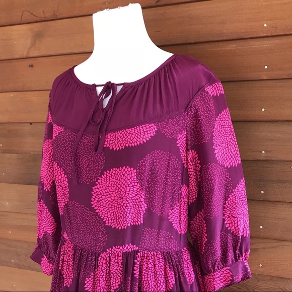 Anthropologie Girls From Savoy Silk Dress, 4. - Picture 2 of 7